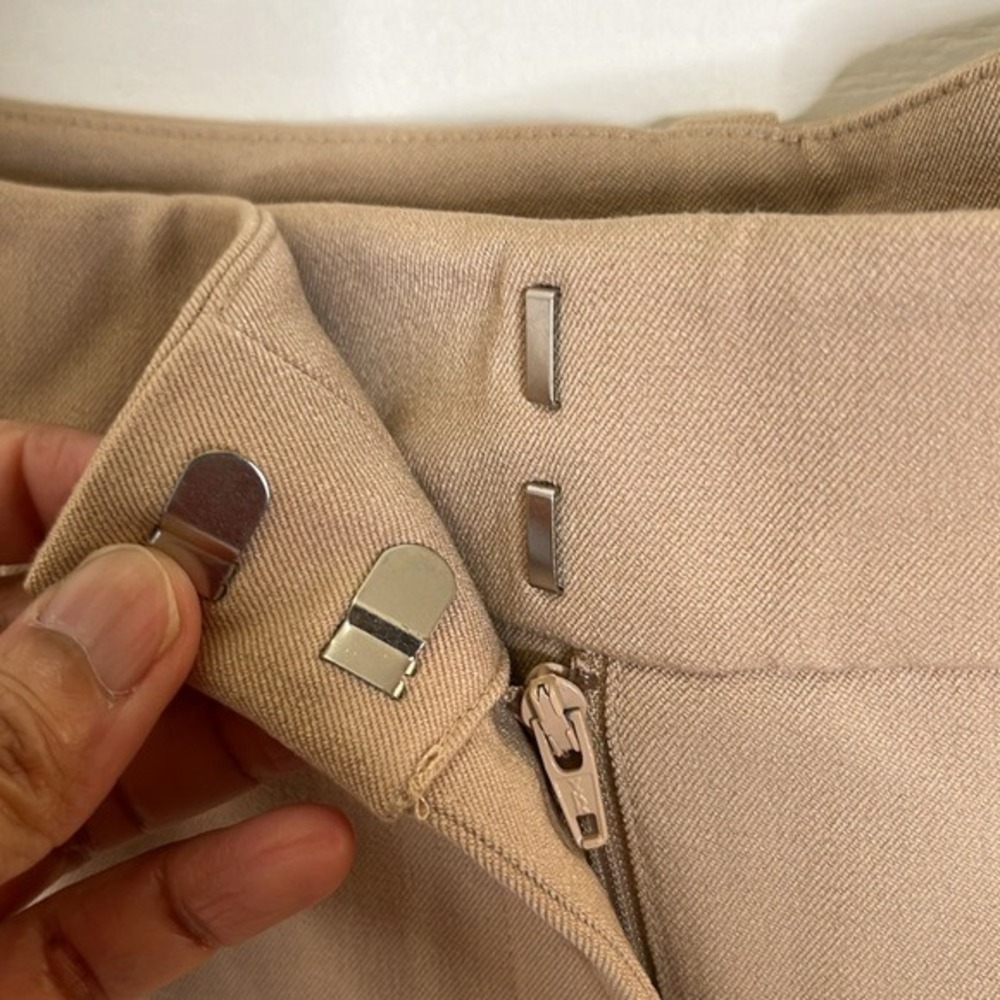 $218 Favorite Daughter The Favorite Pant Women Size 16 Beige High Rise Wide Leg - Picture 9 of 15